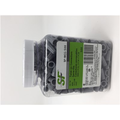 Conn; Wire Nuts, Grey, 500 Pcs