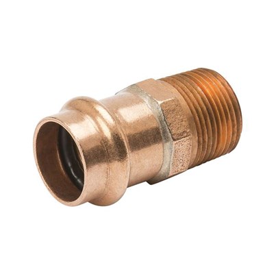 Press Ftg; Gas Male Adapter 1/2 10pk